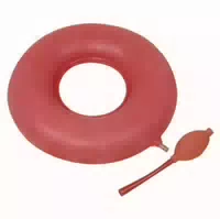 Luftkissen 40 cm Durchmesser Gummi Rot