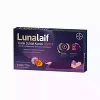 Lunalaif Guter Schlaf Kombi Depot mit 1,9 mg Melatonin