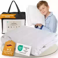 Lunova Gewichtsdecke Kinder 2kg 90x120cm Oekotex Baumwolle Waschbar Therapiedecke Weightedblanket