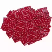 Lustglider Lustglider Red Kondome mit Erdbeer Geschmack 100 stk Rot
