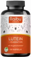 Lutein Zeaxanthin 50 mg 12,5 mg Augenkomplex mit Vitamin A & B2 Raibu