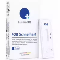 Luxmediq Darmkrebs Test für Zuhause – Schnelltest auf Okkultes Blut im Stuhl – Fob Test