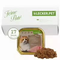 Lecker Pet Balus Feine Paté Reich an Pute Katzenfutter Nassfutter Vollnahrung