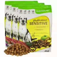 Lecker Pet Paulas Adult Sensitive Ente & Kartoffeln Hundefutter Trockenfutter Vollnahrung