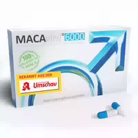 Macaviril 6000 Maca Kapseln Hochdosiert für den Mann | K Chem Potenzmittel, Testosteron Booster