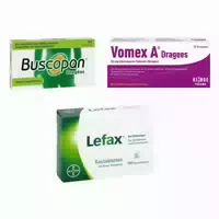 Magen Darm Set mit Lefax Kautabletten
