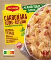 Maggi Fix für Carbonara Nudel Auflauf