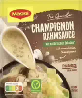 Maggi für Genießer Champignon Rahmsauce