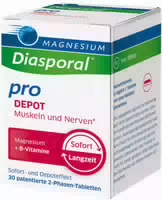 Magnesium Diasporal Pro Depot Muskeln und Nerven Tabletten 30 Stück