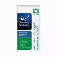 Magnesium Loges Gute Nacht mit Melatonin – mit Organischem Magnesiumbisglycinat für eine Entspannte Nacht und Erholsamen Schlaf