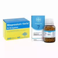 Magnesium Verla N Dragees und Dhu Schüßler Salz Nummer 7