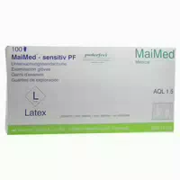 Maimed Sensitiv Pf Einmalhandschuhe, Latex, Puderfrei 100 Stck l 100 st