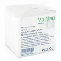 Maimed Vlieskompressen 10 X 10 cm Unsteril
