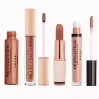 Makeup Revolution Lippen Set – Cremiger Lippenstift Metallischer Gloss Matter Gloss Soph X