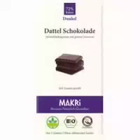 Dunkle Dattel Schokolade ohne Raffinierten Zucker