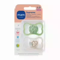 Mam Original Night Silikonschnuller 16 Monate, Pink Lila
