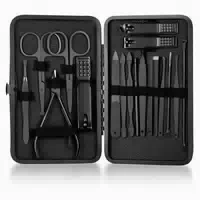 Maniküre Pediküre Set 18 Teilig Edelstahl Nagelknipser Reise 1 st