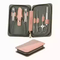 Maniküre Pediküre Set 7 Teilig Nagelpflege Nagelknipser Etui 1 st