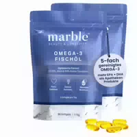 Marble© Omega 3 Fischöl Hochdosiert – Sparset