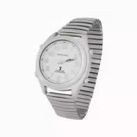 Sprechende Funk Armbanduhr Sprachausgabe Metallzugband 1 st