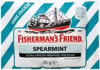 Fishermans Friend Spearmint ohne Zucker Pastillen 25 g Pastillen