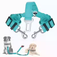 Slowton Anschnallgurt Hund Auto 2 in 1 Verhedderungsfreier S 1 st