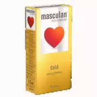 «gold»; Goldfarben, Vanilleduft, 53 Mm, Befeuchtet 3 Stück 3 Kondome