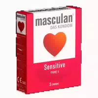 «typ 1 Sensitive» Rosa, 53 Mm, Extra Dünn, Silikonbefeuchtet 3 Kondome 3 st