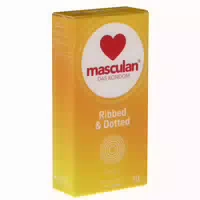 Masculan Typ 3 Ribbed Dotted