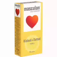 Masculan Typ 3 Ribbed Dotted
