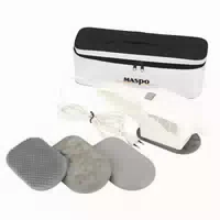 Maspo Vibramat De Luxe Profi Großflächenmassagegerät Für Den Dauereinsatz Mit 3 Massageaufsätzen