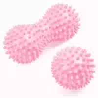 Massagebälle Faszienball Igelball 2er Noppen Rücken 2er Ros 1 st
