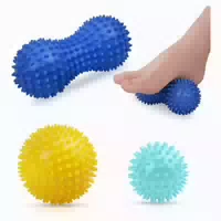 Massagebälle Faszienball Igelball Hart 3er Hellblau Dunkelbl 1 st