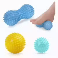 Massagebälle Faszienball Igelball Hart 3er Hellblau Dunkelbl 1 st