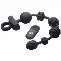 Master Series Dark Rattler Vibrierende Analkugeln 40 Cm