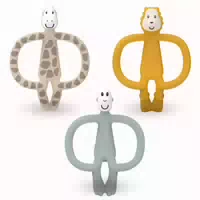 Matchstick Monkey Geschenkset Beißringe 3er Pack Ludo Löwe, Gigi Giraffe & Affe