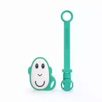 Matchstick Monkey Geschenkset Schnullerclip & Flacher Beißring