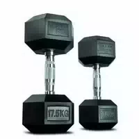 Matchu Sports Hanteln Hexagon Set 17,5 Kg Dumbbell Set Kurzhantelset