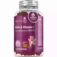 Vitamin C & Eisen 120 Gummibärchen für Kinder Weightworld