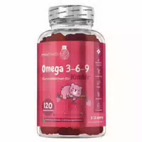 Vegane Omega 3 6 9 Gummibärchen für Kinder Erdbeer & Himbeergeschmack Gehirn & Sehkraft Fördern Online Bestellen