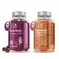 Wichtige Vitamine und Mineralstoffe für Kinder I Unterstützt das Gesunde Wachstum Vom Körper und Gehirn I Fruchtgummis mit Leckerem Geschmack