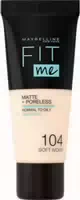 Maybelline Fit Me! Matte Poreless Make Up Nr 104 Soft