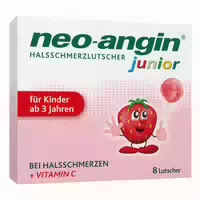 Neo Angin Junior Halsschmerzlutscher Mit Leckerem Erdbeergeschmack Für Kinder Ab 3 Jahren