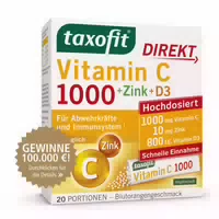 Taxofit Direkt Vitamin C 1000 Zink D3 20 st Granulat