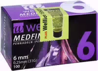 Wellion Medfine Plus Pen Nadeln 6 mm 100 Stück