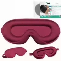Medi Sleep 3d Schlafmaske Rot mit Verstellbarem Band
