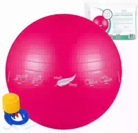 Medi Sleep Gymnastikball 65 cm Schwarz mit Fußpumpe und Anti Burst System