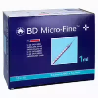Bd Micro Fine Insulinspr 1 ml U40 12,7 mm