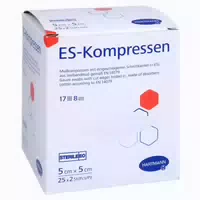 Es Kompressen Steril 5x5 cm 8fach 25x2 st