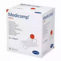 Medicomp Extra Vlieskomp Steril 10x20 cm 6lagig
